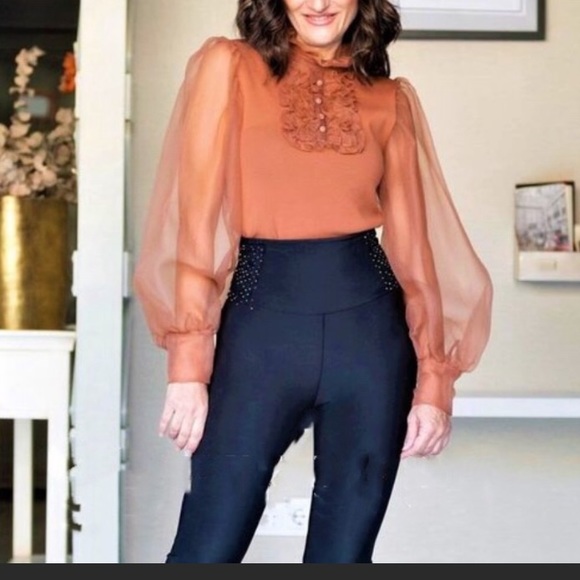 Zara organza knit top - Picture 9 of 12